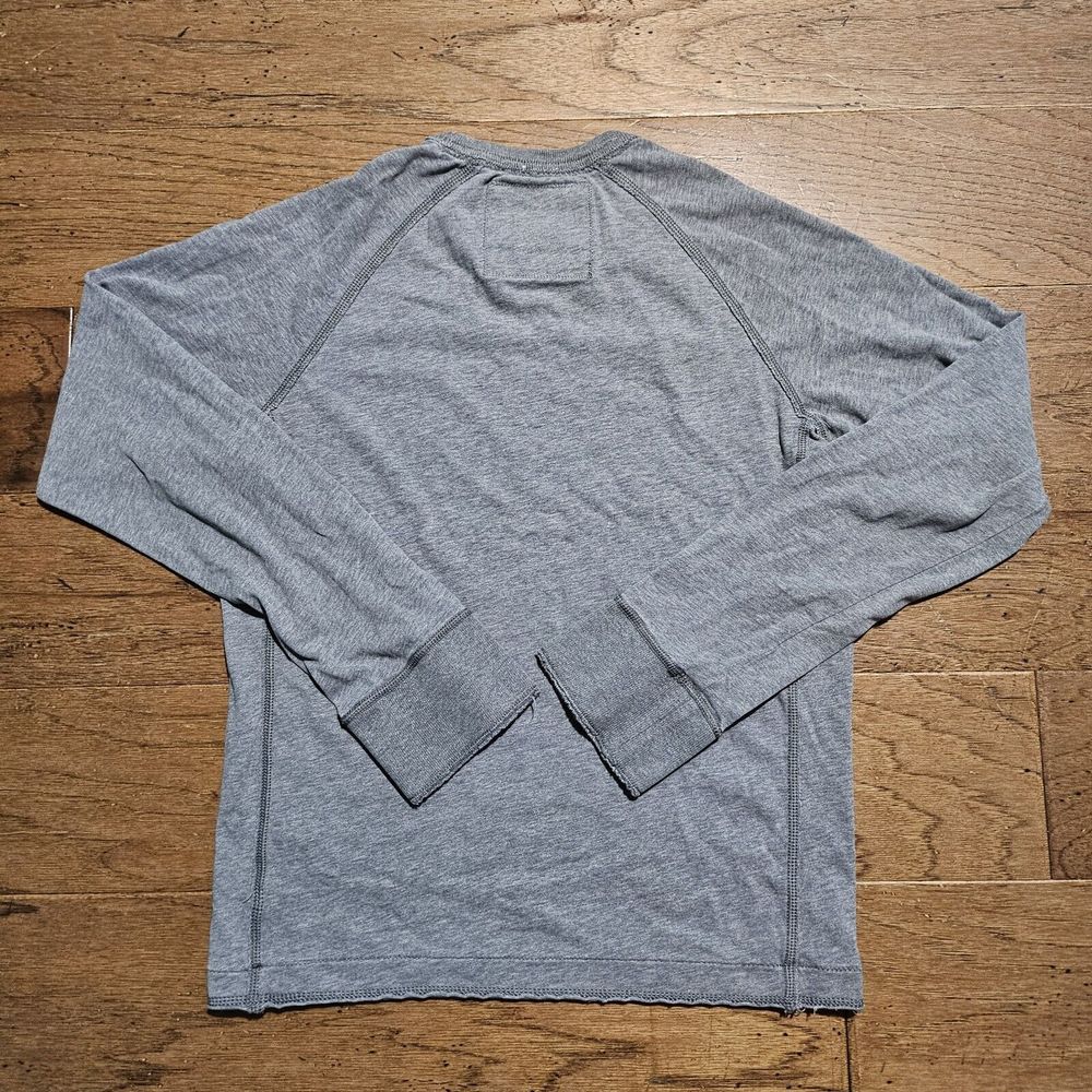 Abercrombie & Fitch Muscle Sweater Mens Small Gray Crewneck Long Sleeve - Picture 6 of 8